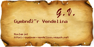 Gyebnár Vendelina névjegykártya